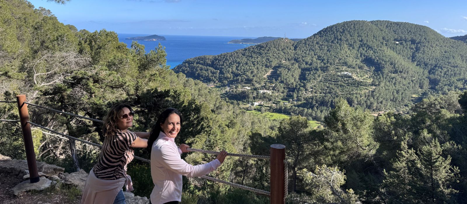 Women walking in Ibiza